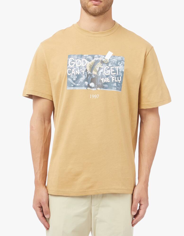 rinascente Throwback T-shirt god can't get the flu