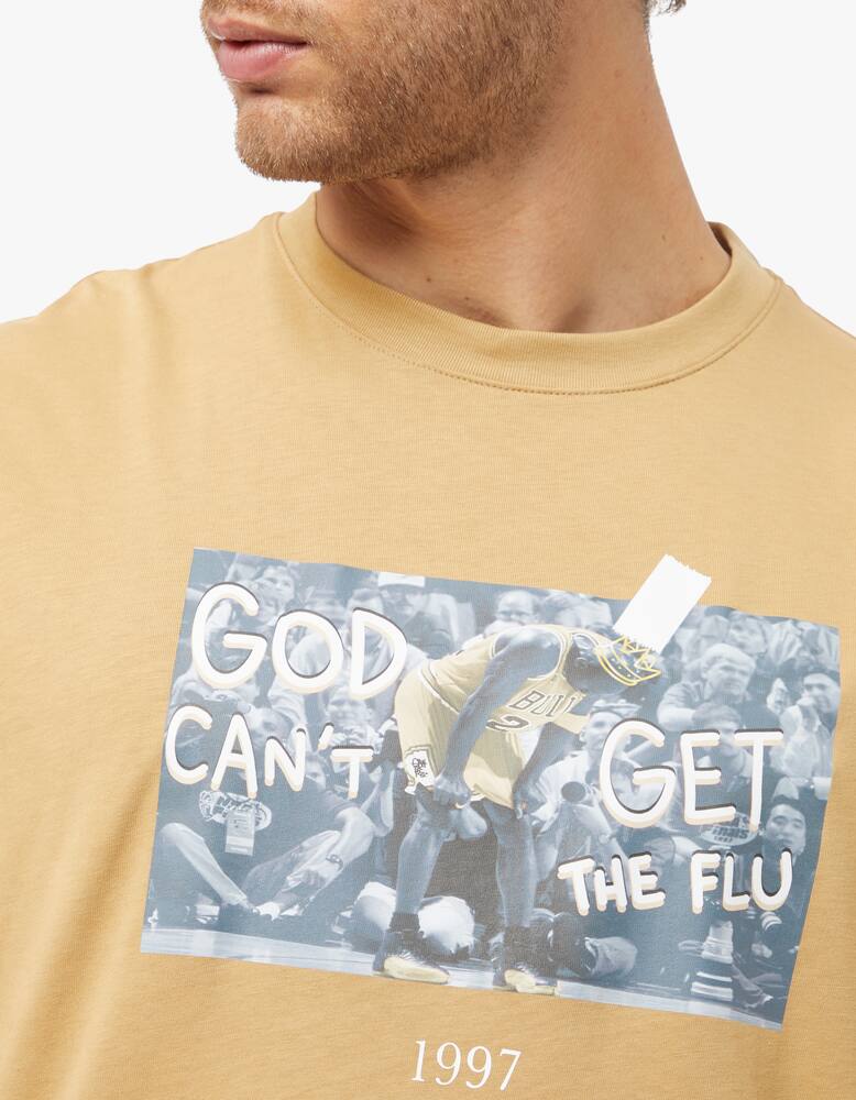 rinascente Throwback T-shirt god can't get the flu