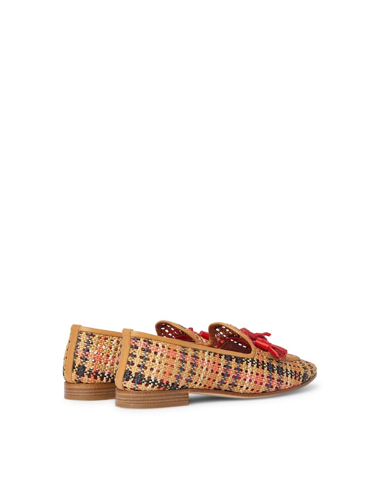 rinascente Fratelli Rossetti Mocassino in rafia intrecciata Brera - marrone