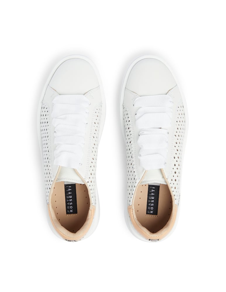 rinascente Fratelli Rossetti Sneaker in pelle traforata Hobo - bianco