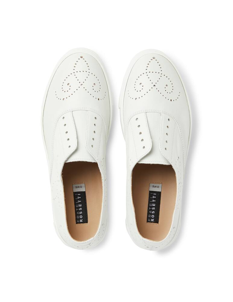 rinascente Fratelli Rossetti Hobo sport platform leather sneakers - white