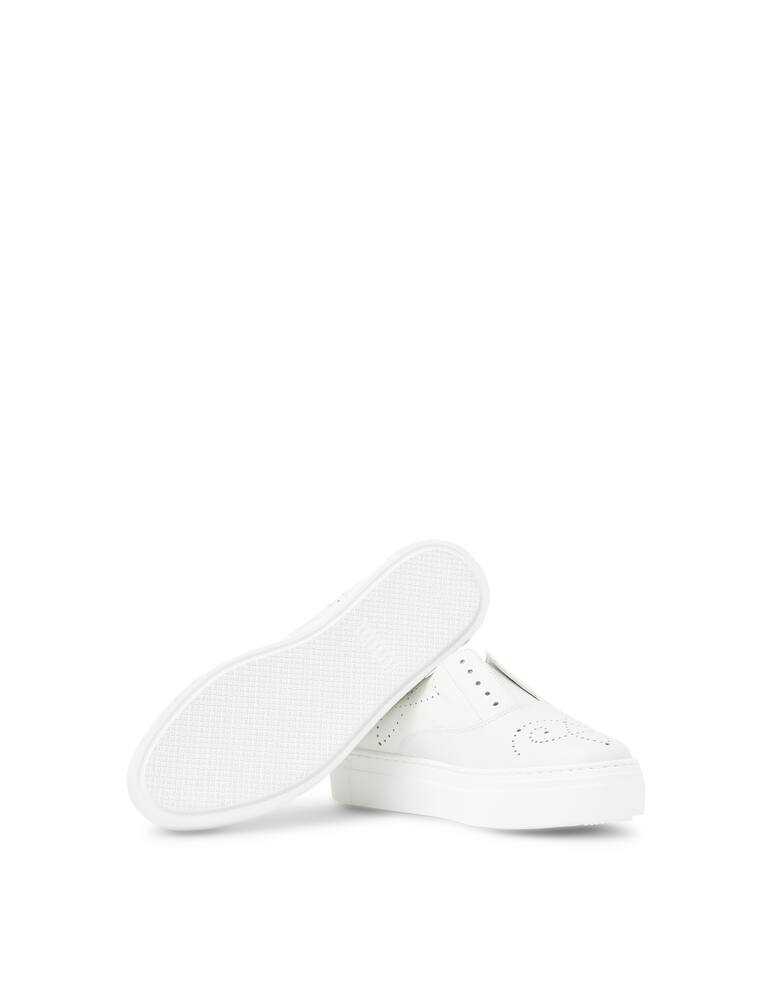 rinascente Fratelli Rossetti Hobo sport platform leather sneakers - white