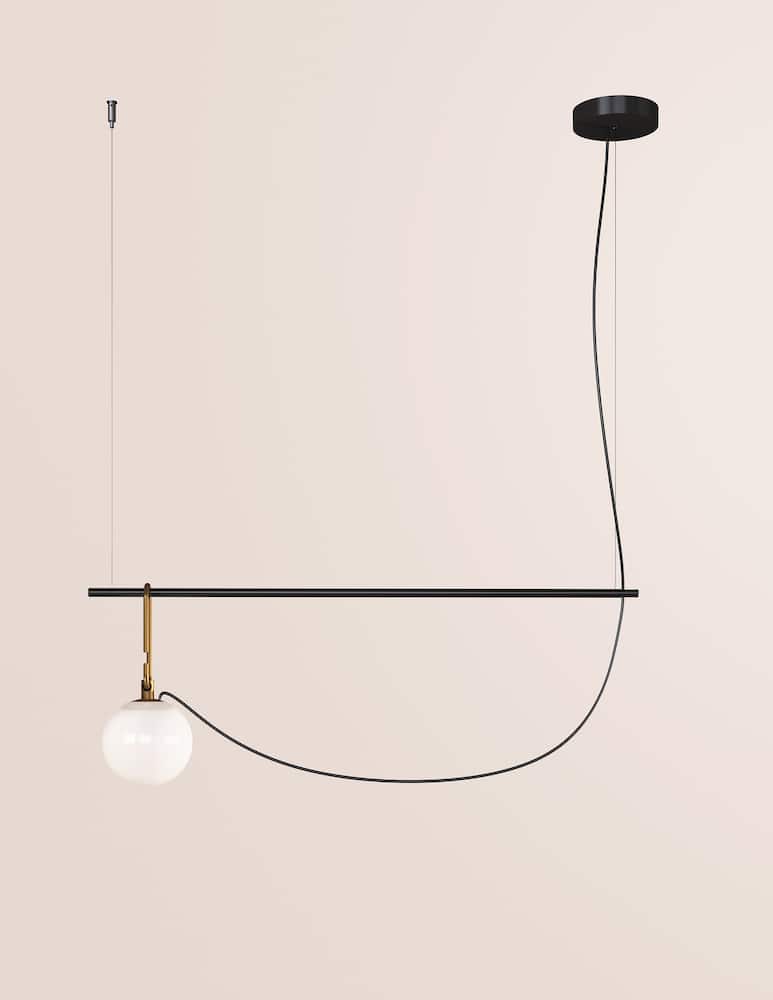 rinascente Artemide Nh S1 14 Ceiling Lamp - Black