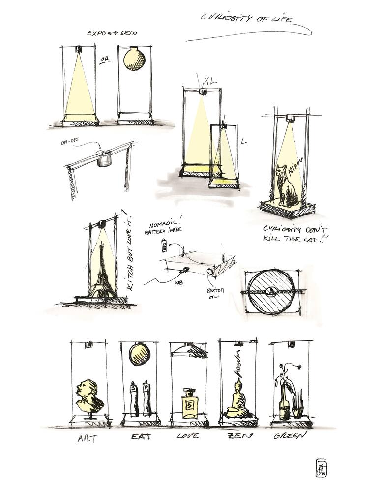 rinascente Artemide Curiosity 4 5Lampada da Tavolo - Marrone