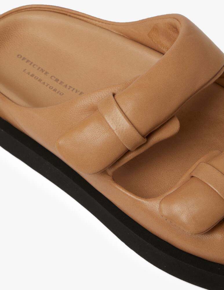 Officine Creative Ciabattine con fasce in pelle - marrone - immagine 5 Officine Creative Ciabattine con fasce in pelle - marrone - immagine 5