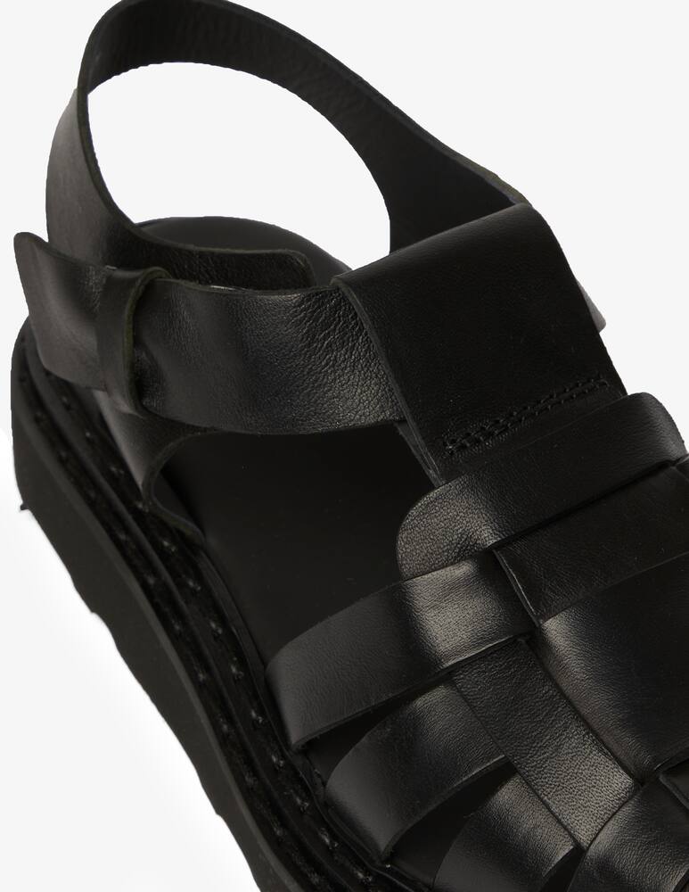 rinascente Officine Creative Sandali bassi in pelle - nero