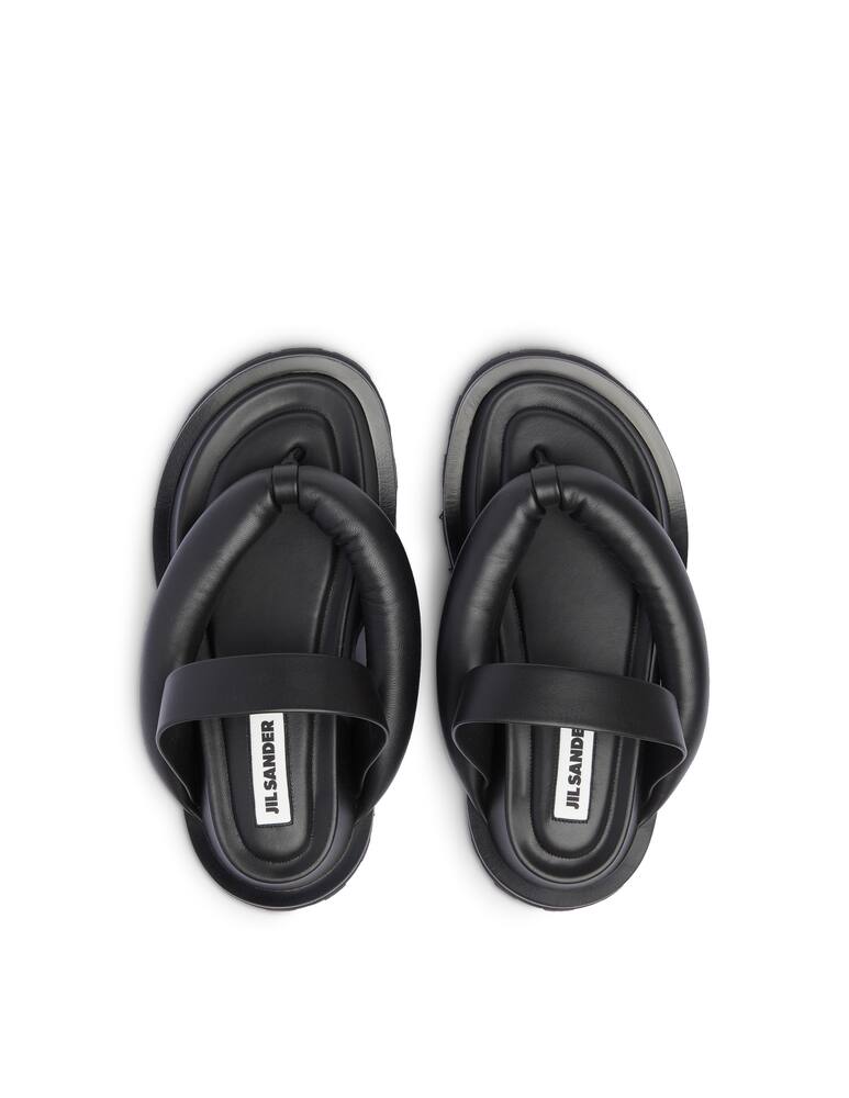 rinascente Jil Sander Sandali infradito con plateau - nero