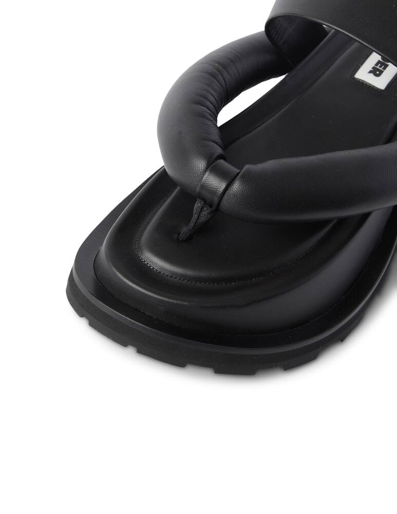rinascente Jil Sander Sandali infradito con plateau - nero