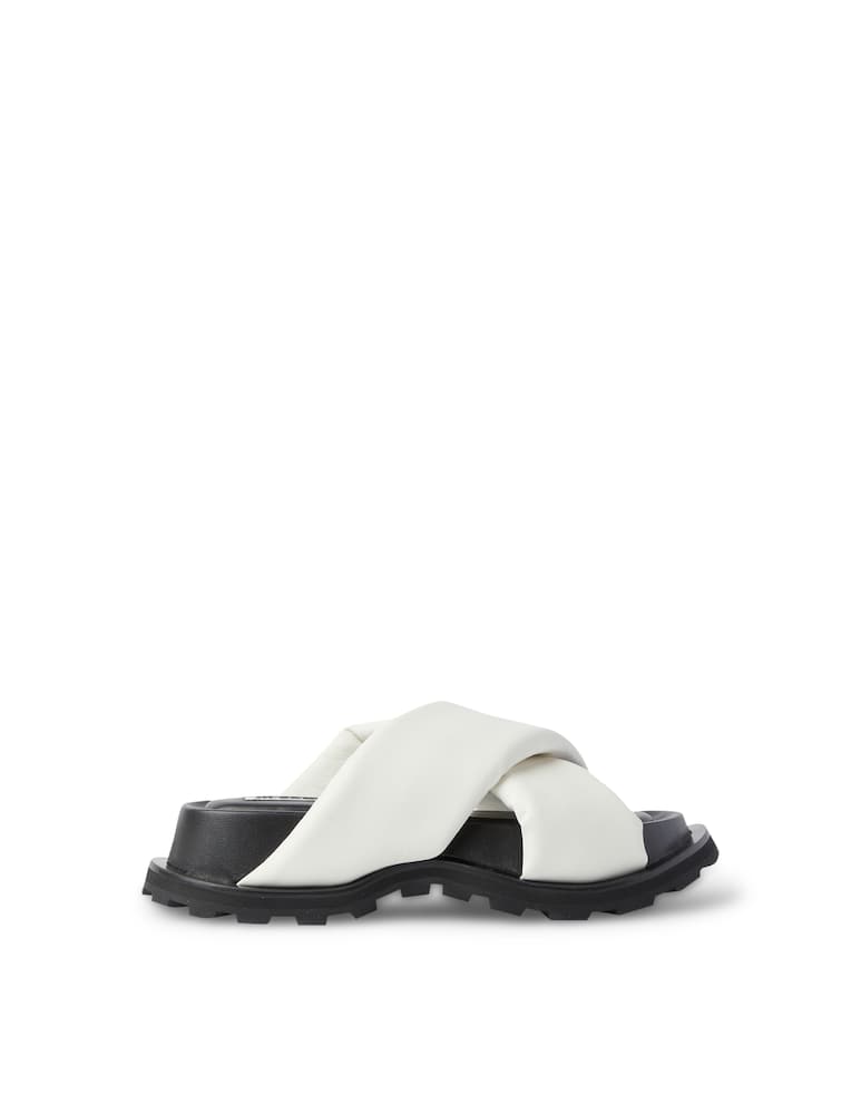 Jil Sander Sandali imbottiti cross - bianco - immagine 1