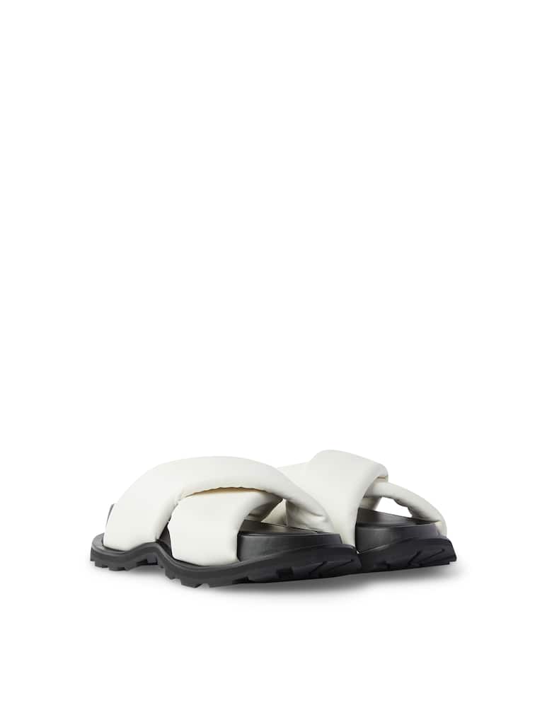 Jil Sander Sandali imbottiti cross - bianco - immagine 2