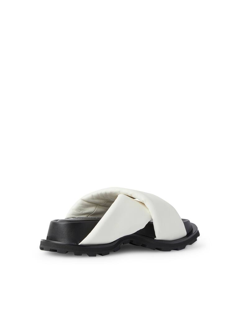 Jil Sander Sandali imbottiti cross - bianco - immagine 4