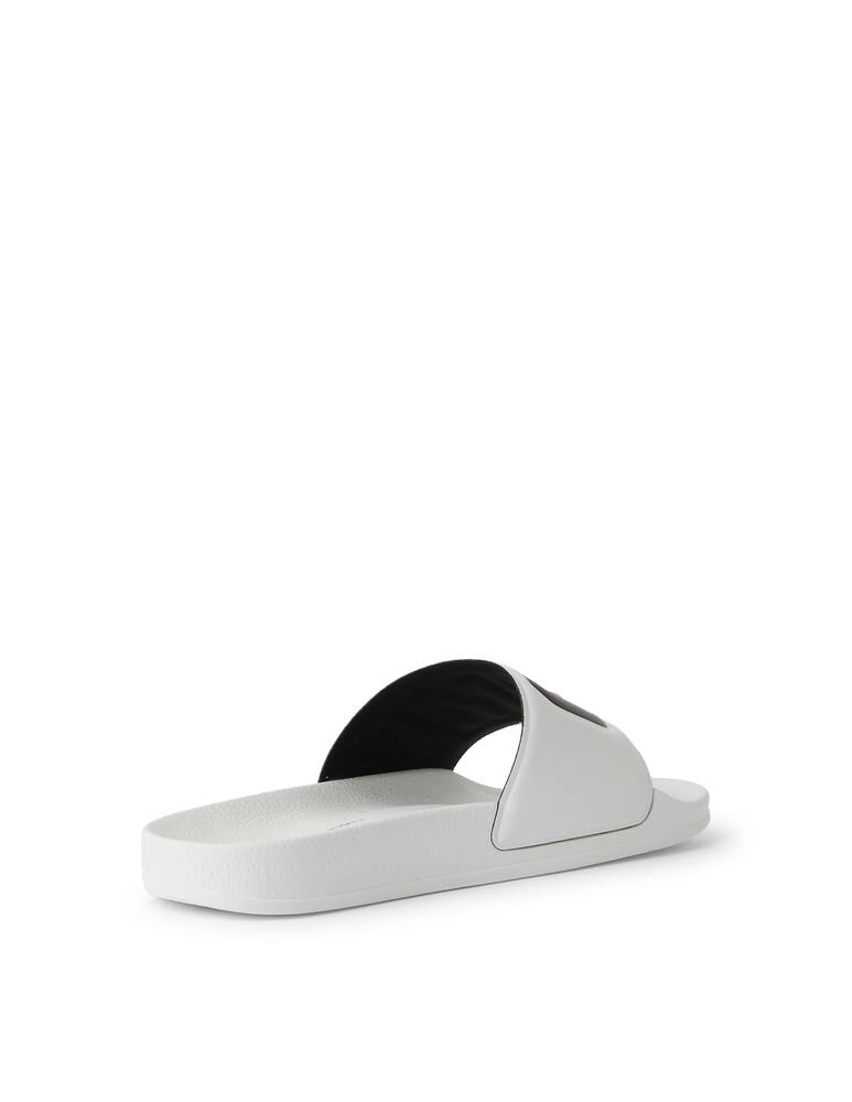 rinascente MSGM Logo rubber slides - white