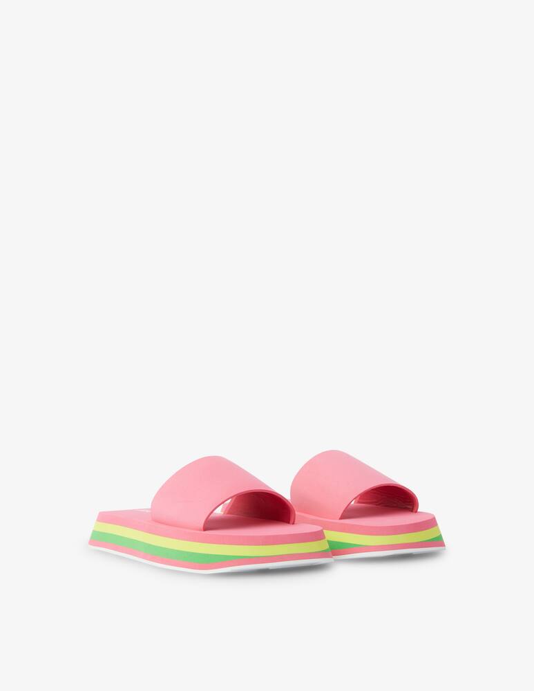 rinascente MSGM Ciabatte in gomma con logo - rosa