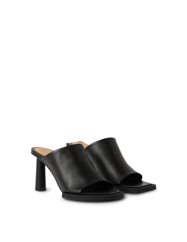 rinascente Jacquemus Les Mules Carre Rond - nero
