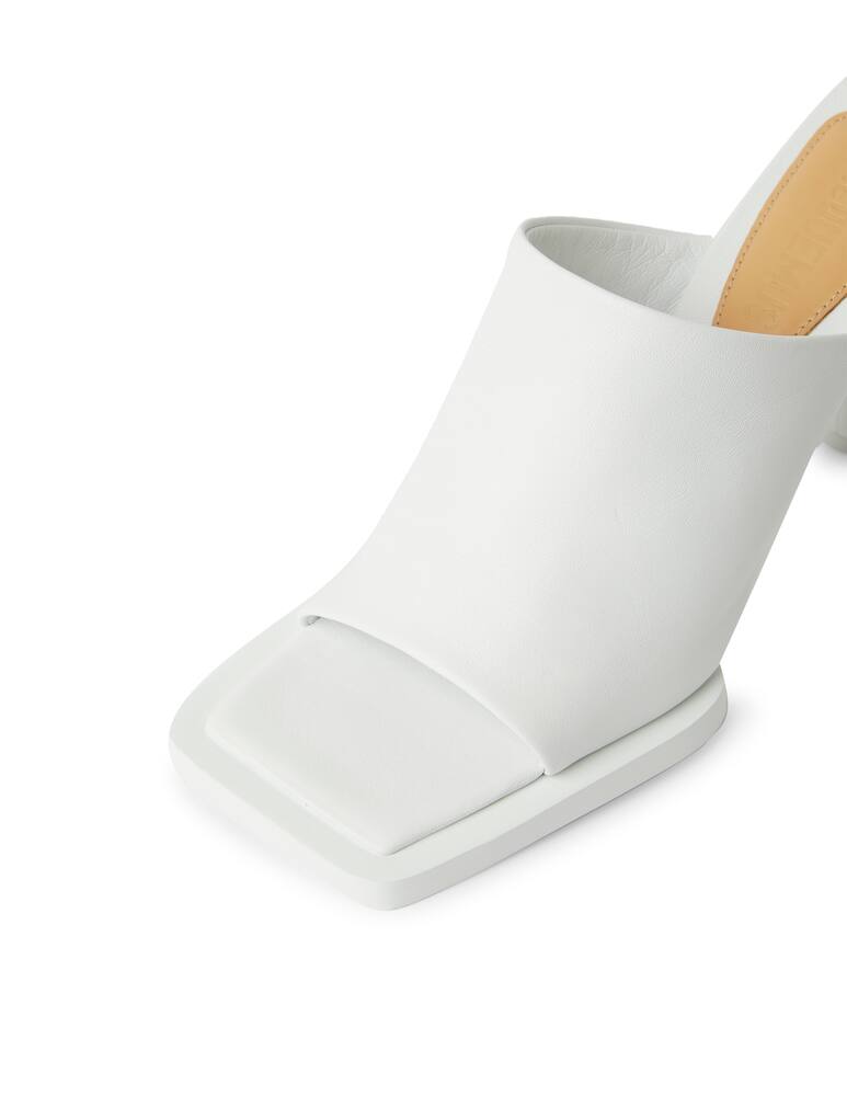 rinascente Jacquemus Les Mules Carre Rond - white