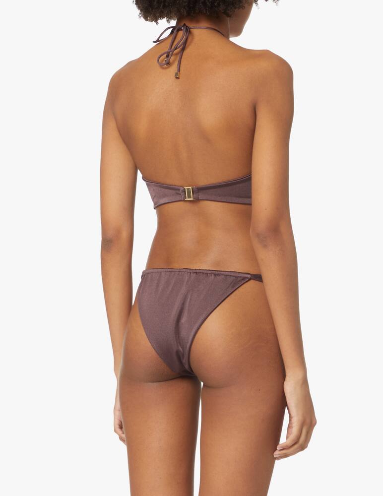 rinascente Nomad Tribe Swim Top bikini con cavezza Teah - marrone