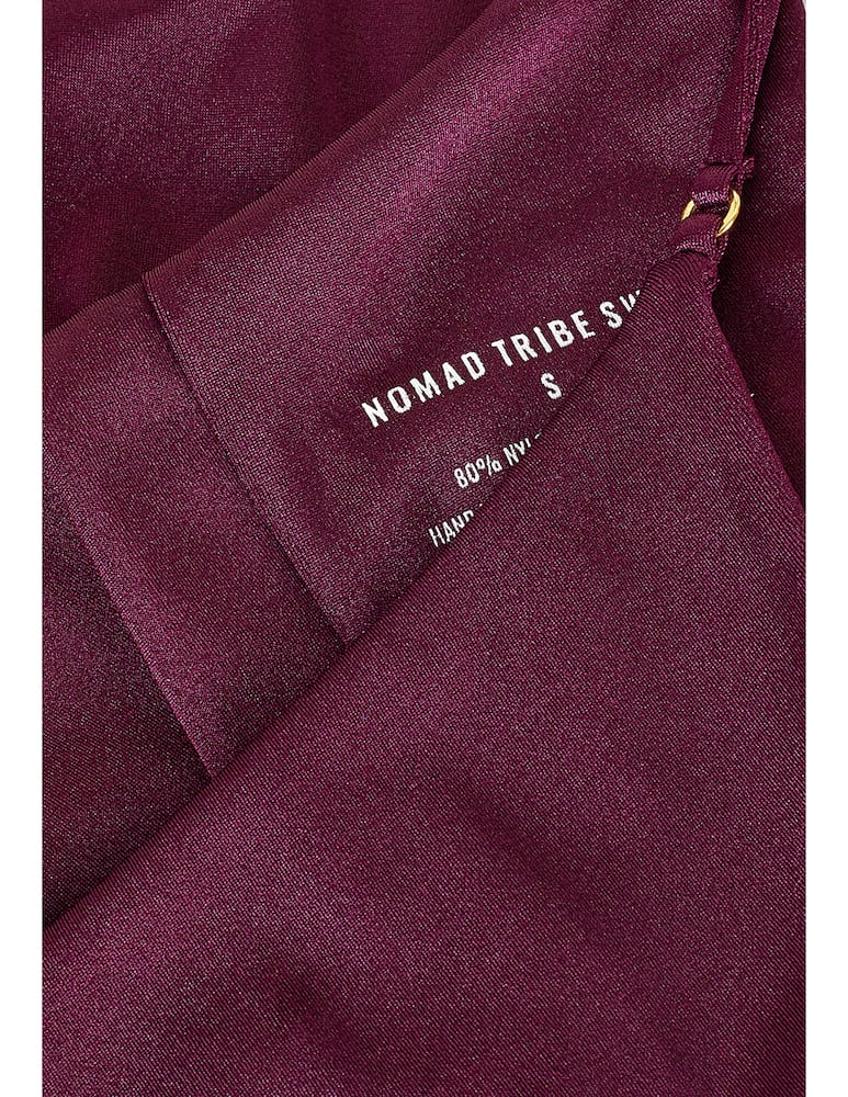 rinascente Nomad Tribe Swim Diana triangle bikini top - violet