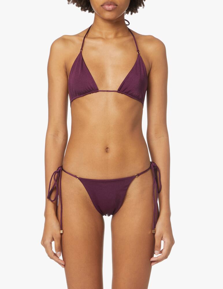 rinascente Nomad Tribe Swim Diana triangle bikini top - violet