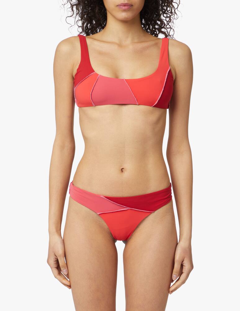 rinascente Chéri Bikini bralette Patchwork - arancione