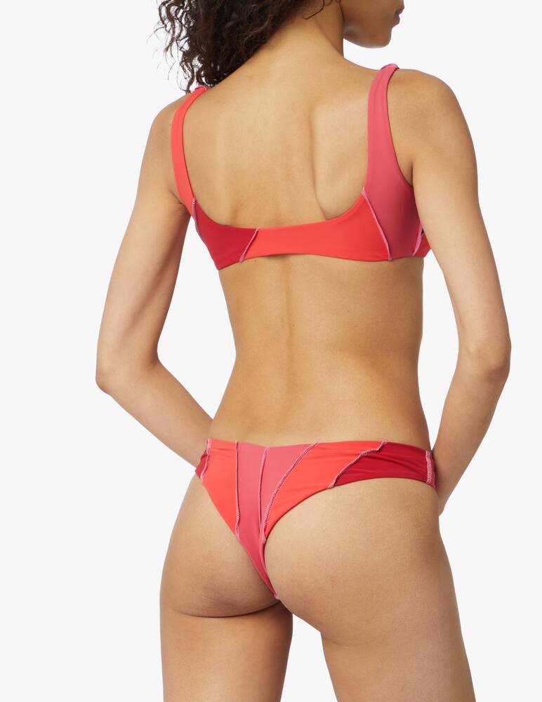 rinascente Chéri Bikini bralette Patchwork - arancione