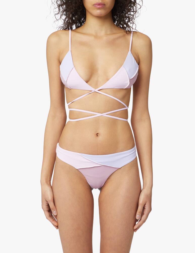 rinascente Chéri Triangle bikini Patchwork - violet