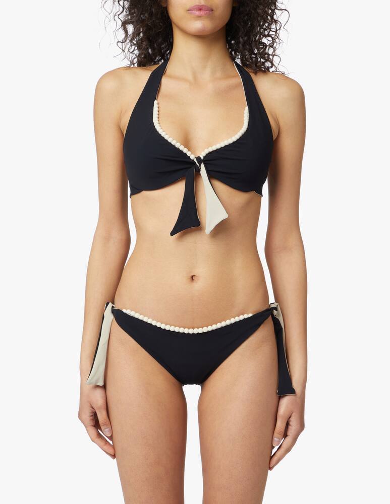 rinascente Chéri Wire bikini Pompom - black