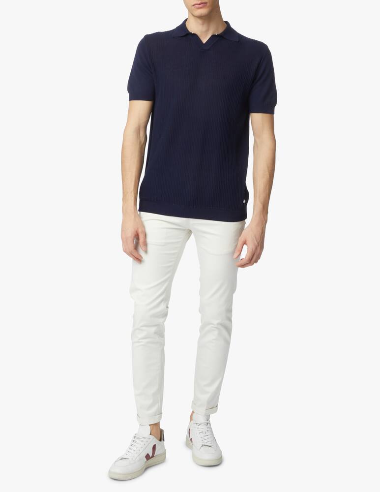 rinascente Manuel Ritz Polo maglia lavorata - blu