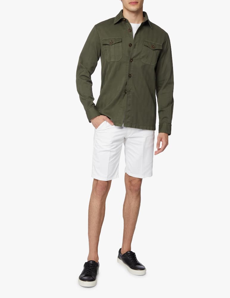Manuel Ritz Gabardine chino short - white - picture 1 Manuel Ritz Gabardine chino short - white - picture 1