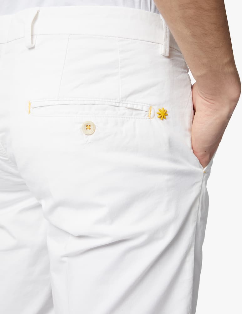 Manuel Ritz Gabardine chino short - white - picture 4 Manuel Ritz Gabardine chino short - white - picture 4