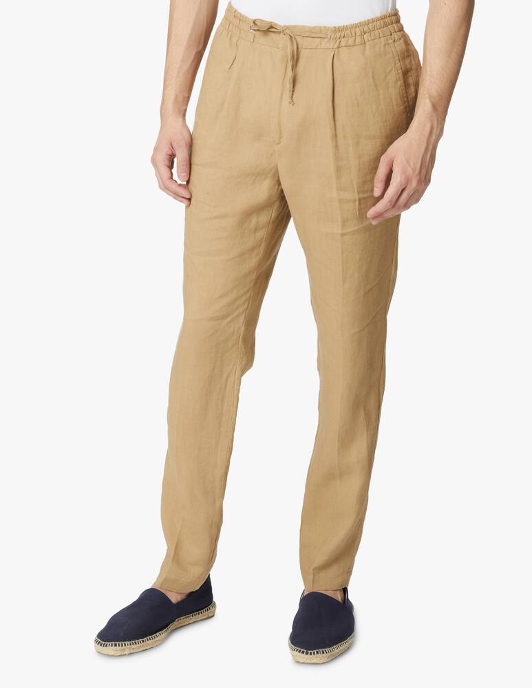 rinascente Manuel Ritz Pantalone coulisse in lino - marrone