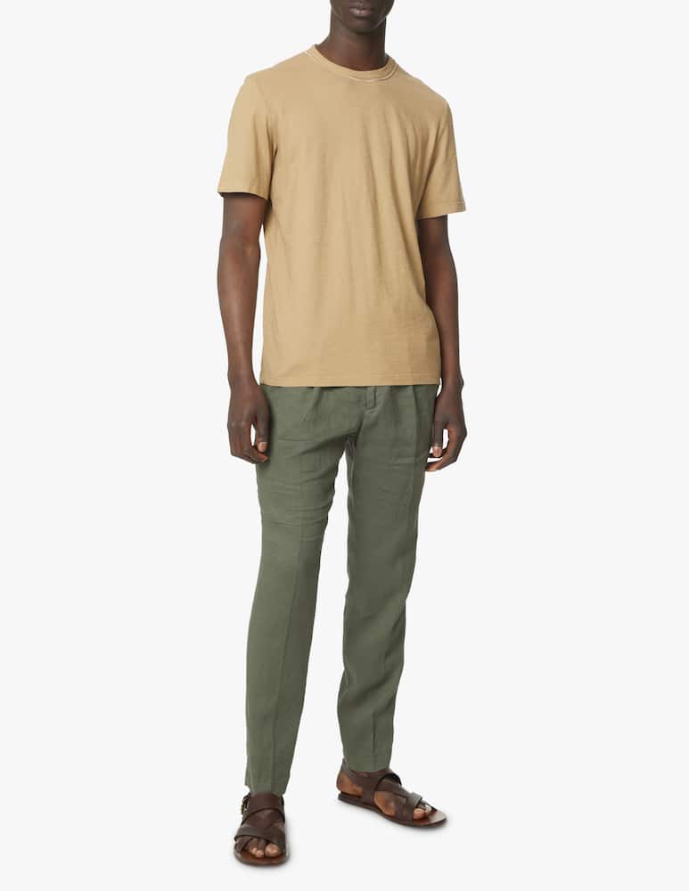 Manuel Ritz Coulisse linen pant - green - picture 1 Manuel Ritz Coulisse linen pant - green - picture 1