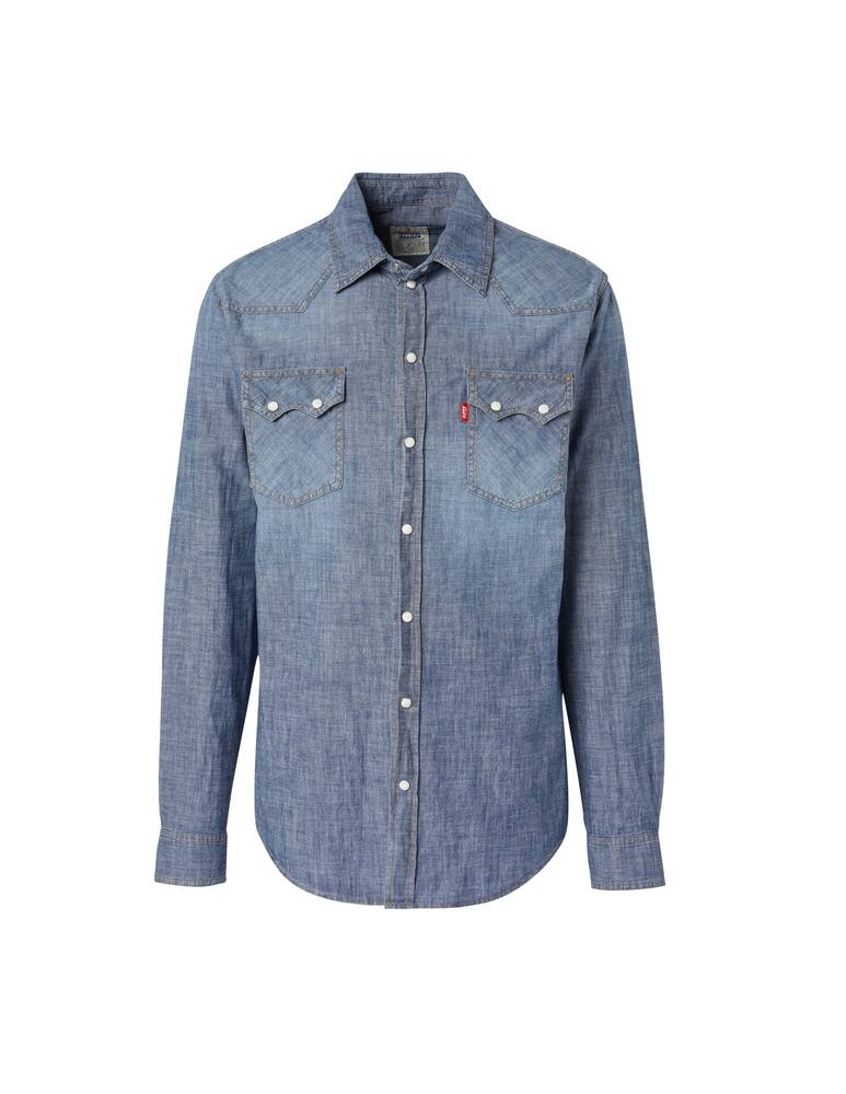 rinascente Manuel Ritz Denim texana shirt - blue