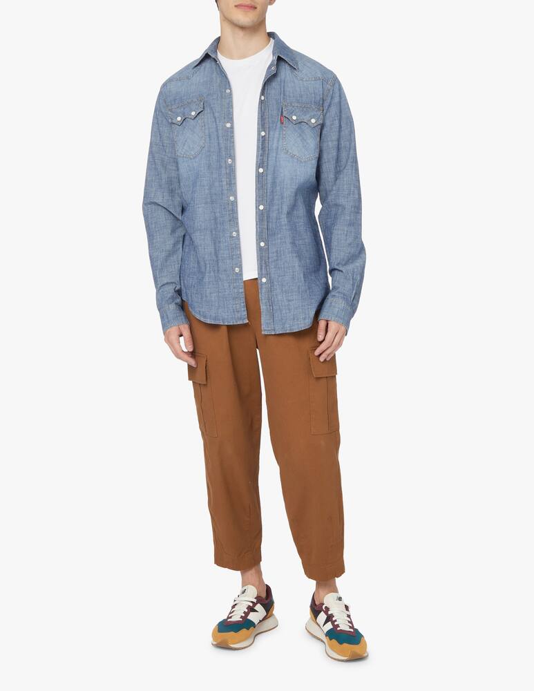 rinascente Manuel Ritz Denim texana shirt - blue