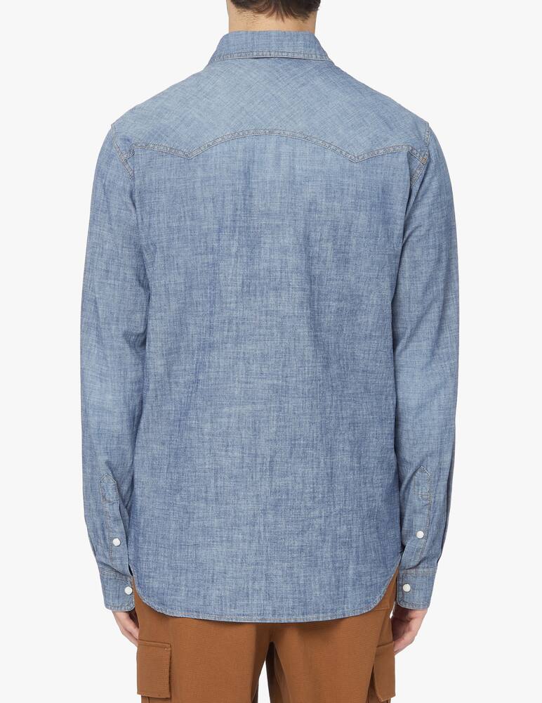 rinascente Manuel Ritz Denim texana shirt - blue