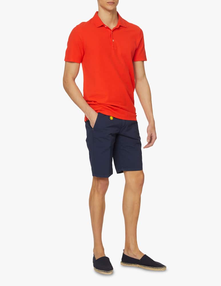 Manuel Ritz Gabardine chino short - blue - picture 1 Manuel Ritz Gabardine chino short - blue - picture 1