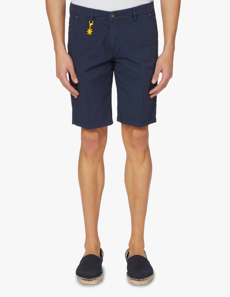 rinascente Manuel Ritz Bermuda chino gabardina - blu