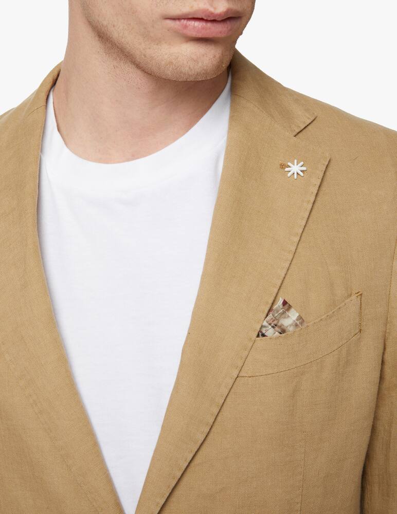 rinascente Manuel Ritz Giacca lino lavato in capo - beige