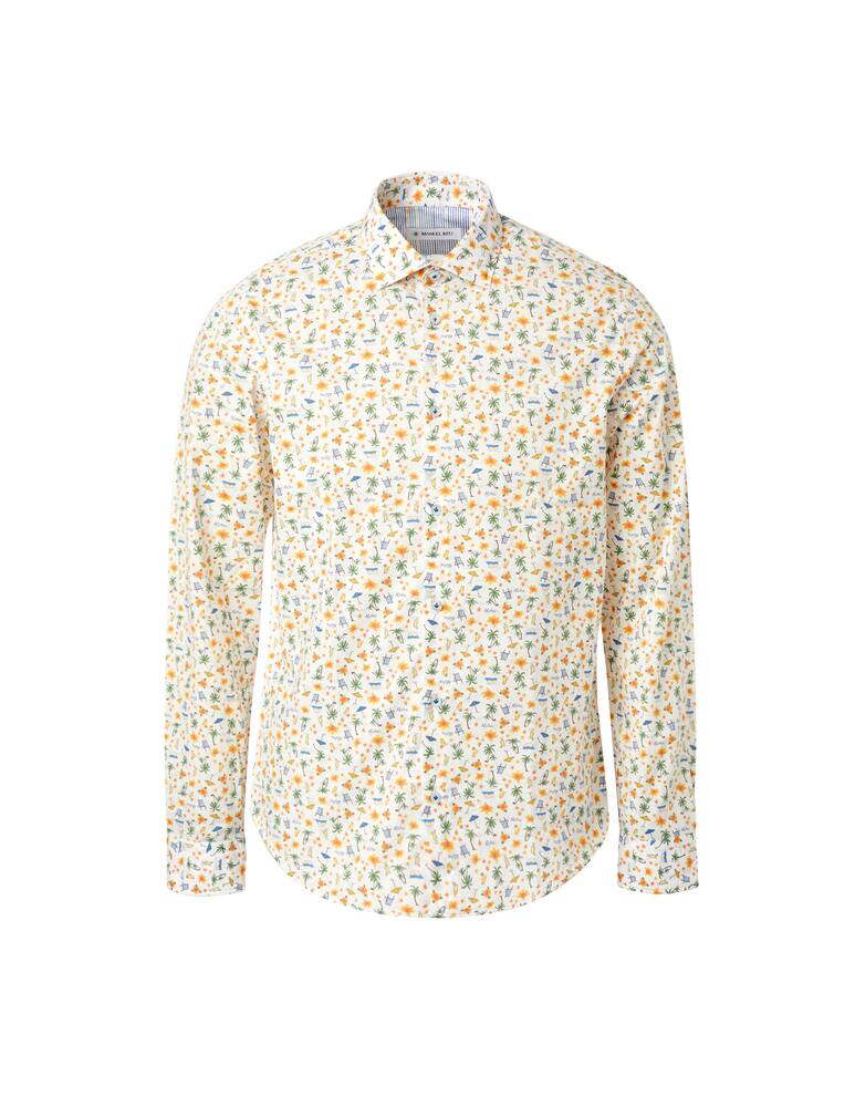 rinascente Manuel Ritz Cocktail pattern shirt - white