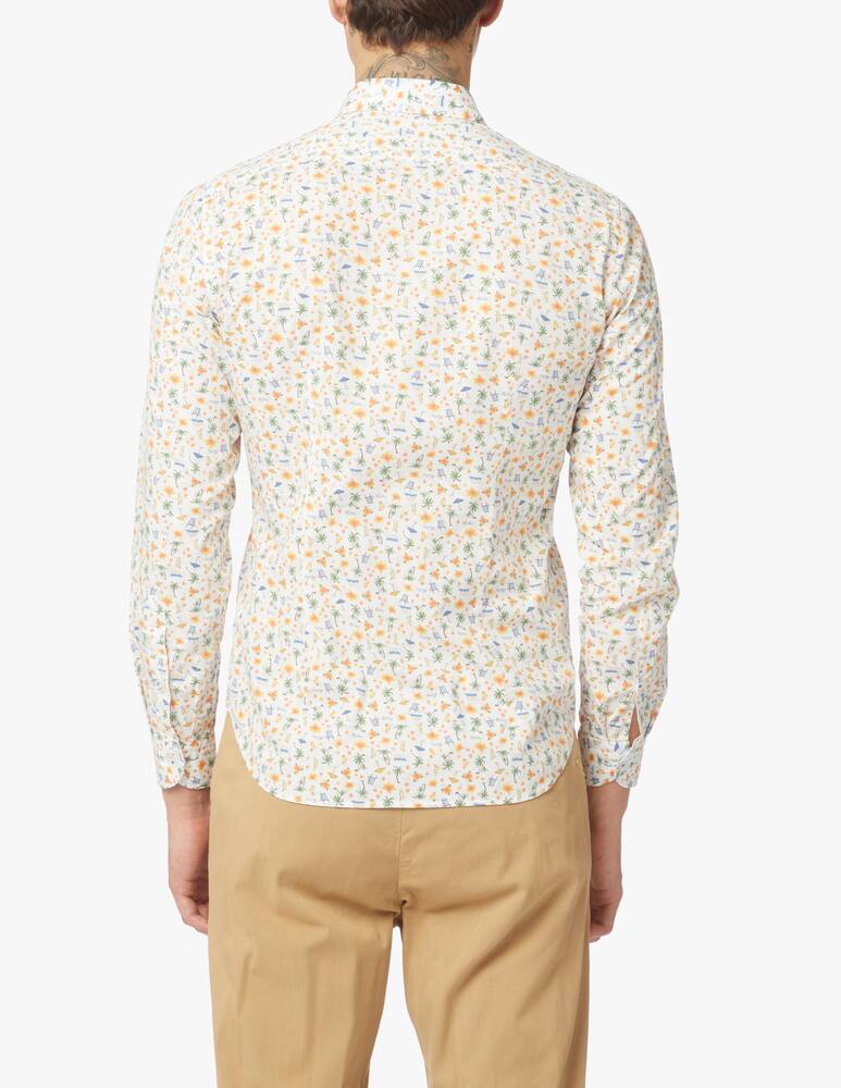 rinascente Manuel Ritz Cocktail pattern shirt - white