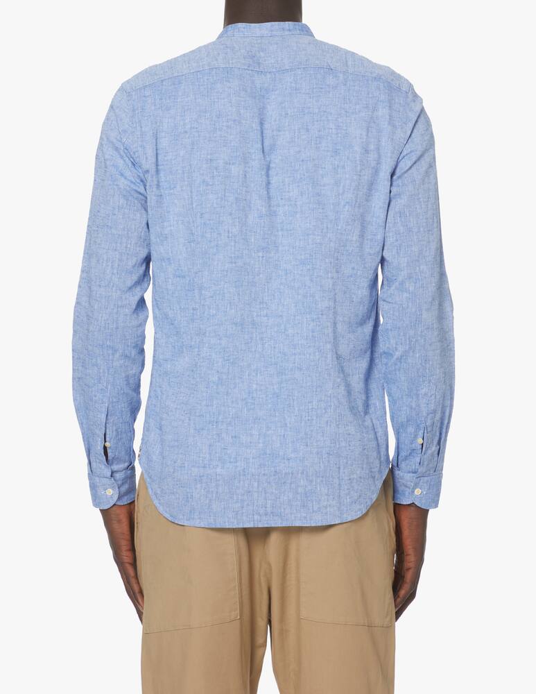 rinascente Manuel Ritz Camicia manica lunga guru lino - blu