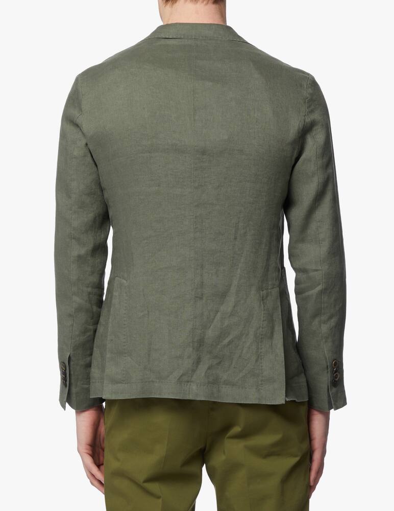 rinascente Manuel Ritz Garment dyed linen jacket - green
