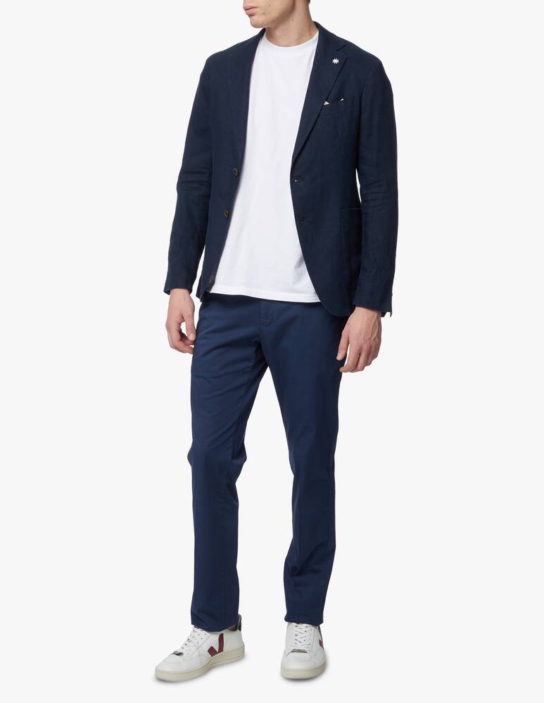 rinascente Manuel Ritz Giacca lino lavato in capo - blu