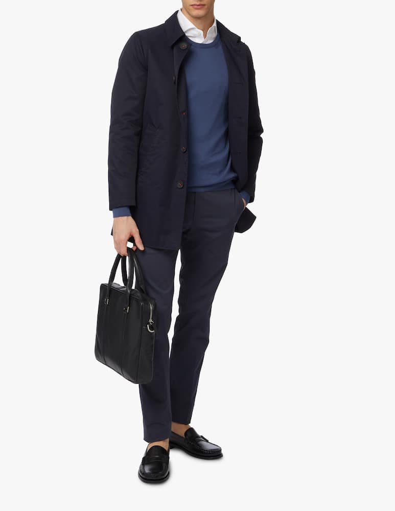 Manuel Ritz Cappotto cotone leggero - blu - immagine 2