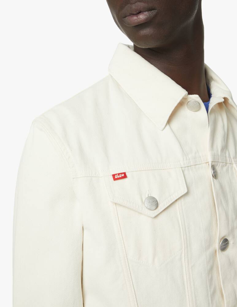 rinascente Manuel Ritz Pin up printed jeans jacket - white