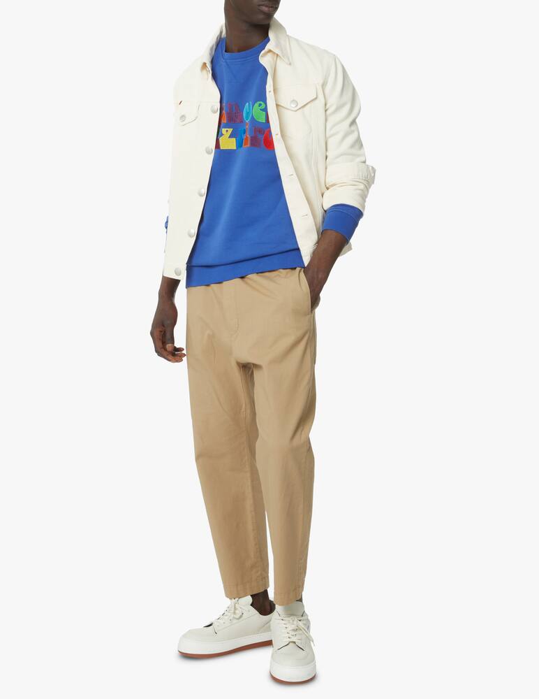 rinascente Manuel Ritz Multi logo roundneck sweatshirt - blue