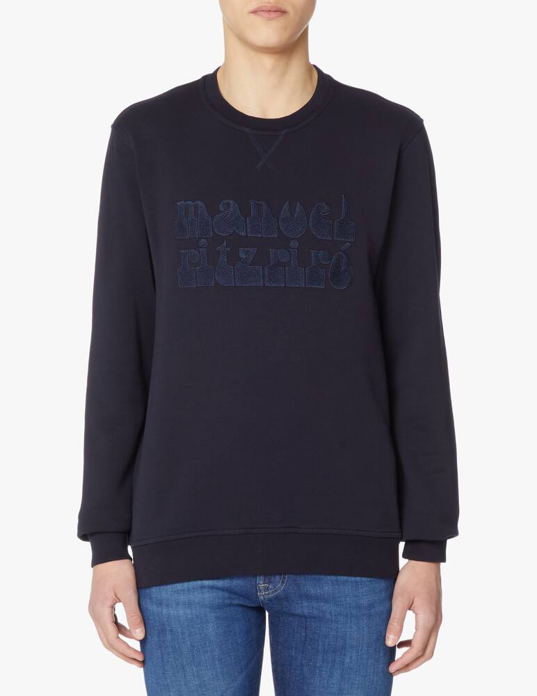 rinascente Manuel Ritz Logo roundneck sweatshirt - blue