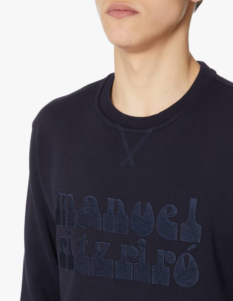 rinascente Manuel Ritz Logo roundneck sweatshirt - blue