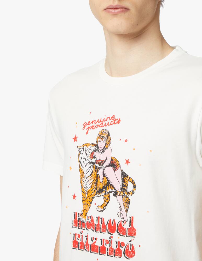 rinascente Manuel Ritz Maglietta stampa donna tigre - bianco