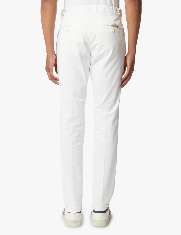 rinascente Manuel Ritz Gabardine slim chino pant - white