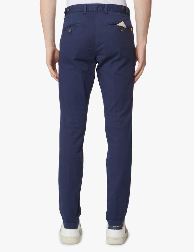 rinascente Manuel Ritz Chino slim gabardina - blu